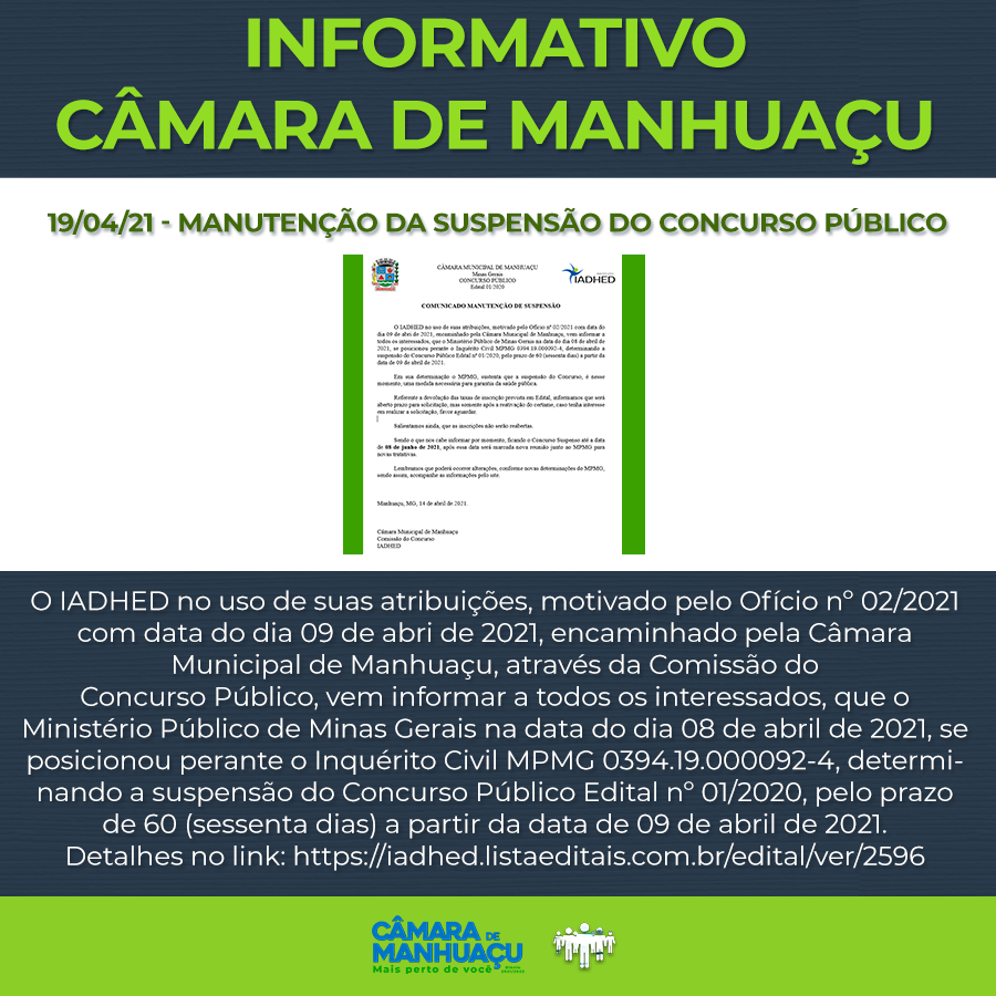 Informativo Câmara - 19/04