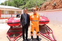 Administrador Rodrigo recebe homenagem dos Bombeiros de Manhuaçu