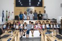 Alunos do 3º ano do ensino fundamental do CEM visitam a Câmara de Manhuaçu