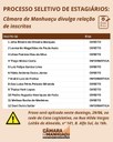 Câmara divulga relação de inscritos para processo seletivo de estagiários