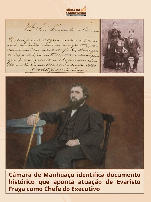 Câmara identifica documento que aponta atuação de Evaristo Fraga como chefe do executivo